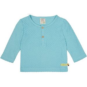 loud + proud Unisex kinderen badstof met stippen, GOTS-gecertificeerd shirt, cyaan, 86/92, cyaan