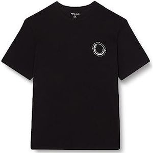 JACK & JONES PLUS Male JCOSEA Photo Print Tee SS Crew NEC PLS T-shirt, Zwart, 3XL, zwart, 3XL