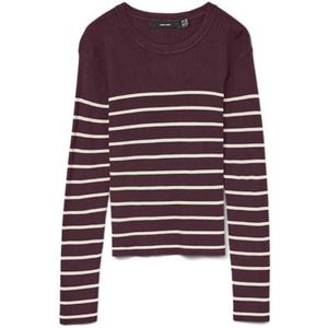 VERO MODA Vmgizelle Ls O-Neck Pullover Noos, Winetasting, M