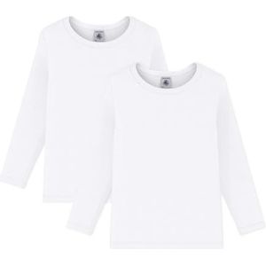 PETIT BATEAU - Set van 2 Onderhemdjes - Wit - Katoen