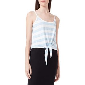 ONLY Dames Onlmay S/L Knnot Short Stripe JRS Top, Cashmere Blue/Stripes: wolkdanser (Kia), XL
