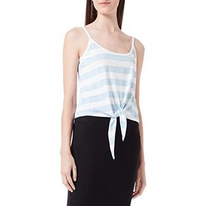 ONLY Dames Onlmay S/L Knot Short Stripe JRS Top, Cashmere Blue/Stripes: wolkdanser (Kia), XS