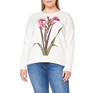 Desigual Dames JERS_yasper Pullover Sweater, wit, S