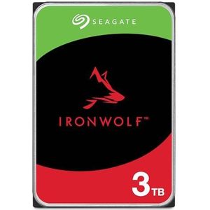 Seagate IronWolf 3TB, Interne Harde Schijf, voor NAS RAID, NAS, 3.5"", SATA 6 GB/s, 7200 RPM, Data Rescue Service (ST3000VNZ06)