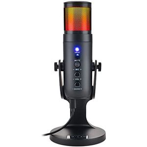 The G-Lab K-Mic Natrium Gaming Microfoon RGB – Hoge kwaliteit, audio, anti-vibratiehouder – Desktop-microfoon USB Ideaal gaming, streaming, podcast, twitch, YouTube voor PC/PS4/PS5 – Nieuw 2022