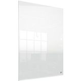 Nobo Transparant Draagbaar Acryl Mini Whiteboard voor Bureau of aan de Muur, Draagbaar, Droog Uitwisbaar, Frameloos, 600 x 450 Millimeter, Inclusief Marker En Montage Pads, Transparant, 1915618