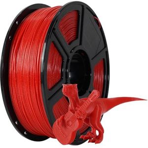 FLASHFORGE Sparkle ASA-filament, 1,75 mm, 3D-printerfilamenten, 1 kg spoel, maatnauwkeurigheid +/- 0,02 mm, rood (Sparkle ASA rood)