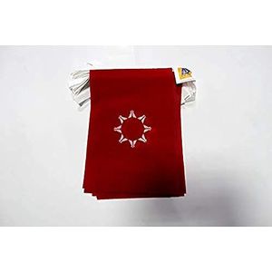 AZ FLAG - South Dakota Oglala Sioux vlag slinger - 6 meter met 20 Indiaanse vlaggen van 21 x 14 cm - kleine vlaggen van 100% polyester - 60 g