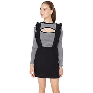 TRENDYOL Dames Midi Bodycon Slim Dress Jurk, zwart, 40, zwart, 36