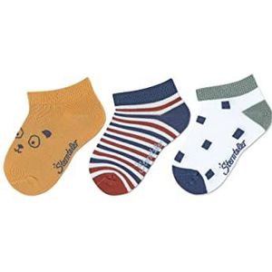 Sterntaler Unisex kindersneakersockch.3-pack bamboe sokken, geel, 22 EU, geel, 22 EU