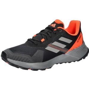 adidas Terrex Soulstride Trail Hardloopschoenen voor heren, zwart/grijs (Core Black Grey Four Solar Red), 39 1/3 EU