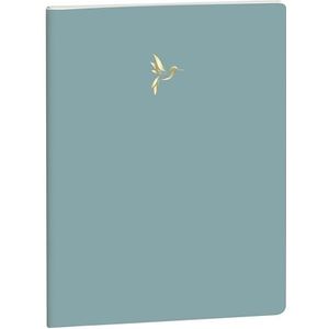 Exacompta - 2105072E - Notebook Elise gelinieerd - 15 x 21 cm - Kleur: blauw