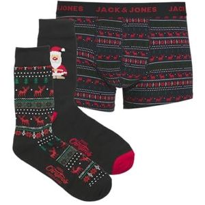 JACK & JONES Jacxmas rendier geschenkdoos, zwart, L