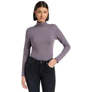 Lee - LS Coltrui - Dusty Purple - T-shirt Met Lange Mouwen En Hoge Hals