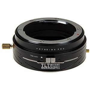 Fotodiox Pro Tlt Rokr objectiefadapter, compatibel met Olympus Zuiko (OM) 35 mm SLR lenzen op Fujifilm Fuji X-serie spiegelloze camerabehuizing