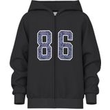 NAME IT Nkfvenus Nreg Sweat Card Wh Bru, zwart, 134-140
