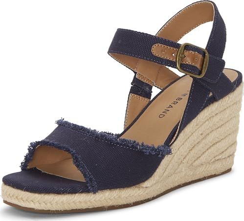 Lucky Brand - Mindra - Espadrille Sleehak Sandalen - Platform 1,3 cm - Bovenmateriaal Canvas