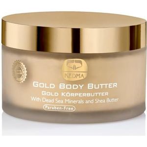 Kedma - Body Butter Gold - Voedende Body Butter met Shea Butter en Dode Zee mineralen - Voor Droge en Ruige Huid - 200g