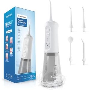 TUREWELL - Draadloze Monddouche - 310 ml - Elektrische Tandenreiniger - IPX7-waterdicht