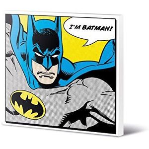 DC Comics Batman Quote Canvas Prints, Polyester, Meerkleurig, 40 X 40 cm