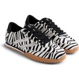 Gioseppo - Halstad - Sneakers - Dierenprint - Leer met Bontlook - Platformhoogte 2 cm