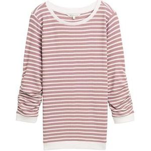 TOM TAILOR Denim Dames 1044659 Sweatshirt, 38895-Soft Mint White Streep, XXL, 38895 - Zachte Mint Witte Streep, XXL