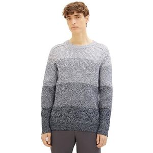 TOM TAILOR Denim Herentrui, 34240 - Wit Navy Mouline Gradient, S