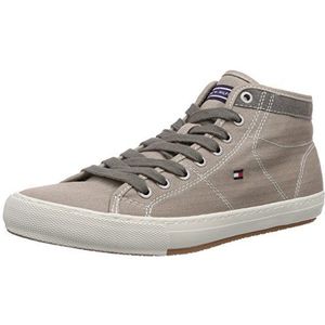 Tommy Hilfiger Walker 2D Hoge sneakers voor heren, Beige Cobblestone 007, 46 EU