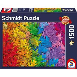 Schmidt Spiele 58993 kleurrijk bladerbos, puzzel met 1500 stukjes