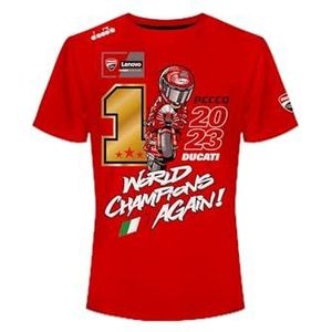 63 Bagnaia World Championship 2023 T-shirt voor heren (pak van 1)