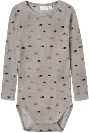 Merino Wol - Romper - Lange Mouwen - Drukknoopsluiting