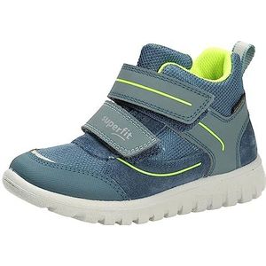 Superfit Sport7 Mini Sneakers voor jongens, Blauw geel 8000, 23 EU Schmal
