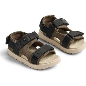 WHEAT Sandalen  olijfgroen / zwart