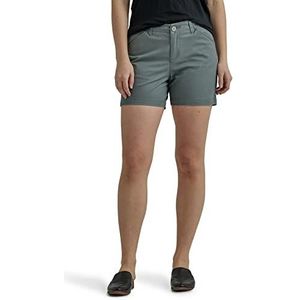 Lee Dames Regular Fit Chino Short, Fort Groen, 42
