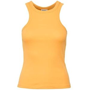 Noisy may Dames Nmmaya S/L halter Neck Top Noos (verpakking van 10 stuks), Amber Yellow, M