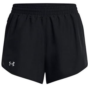 Under Armour UA Woven Wdmk Shorts, zwart/wit, LG, Zwart/Zwart/Reflecterend, 3XL