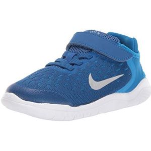 Nike Free Run 2018 Natural Running Hardloopschoenen voor kinderen, uniseks, Blauw Team Royal White Pht 401, 27.5 EU