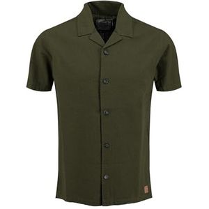 Key Largo - Seaside - Overhemd - Spar - Katoen, Knoopsluiting, Regular Fit, Kwartmouw