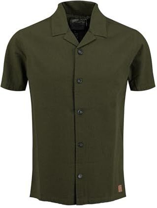 Key Largo - Seaside - Overhemd - Spar - Katoen, Knoopsluiting, Regular Fit, Kwartmouw