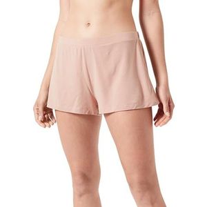 Dagi Light Brown Fashion Gebreide Regular Waist Modal Shorts, L, lichtbruin, L
