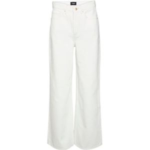 Vero Moda - Vmkathy Shr Wide - Jeans - Sneeuwwit - Losse Pasvorm