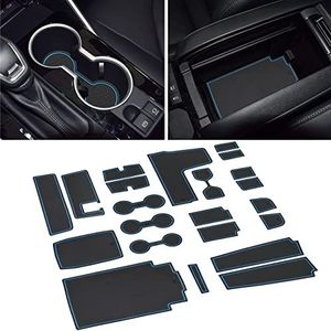 SENSHINE Voor Toyota Highlander Accessoires 2020 2021 2022 Antislip Anti-stof Bekerhouder Insert Center Console Shifter Trim Deur Pakketmatten Premium Custom Interieur 22-delige Set (Bankstoel, Blauwe