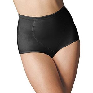 Bali Dames Shapewear Brief, Zwart/Zwart, L