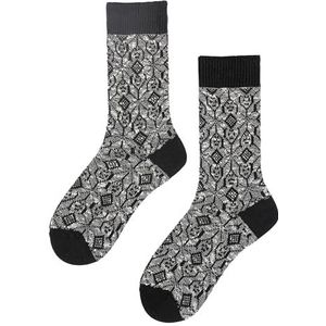 Hudson Herensok EARTHY GRAPHIC Fashion Black 43-46, zwart, 43-46 EU