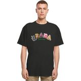 Mister Tee Mannelijk T-shirt zonder kraag, zwart, L, zwart, L