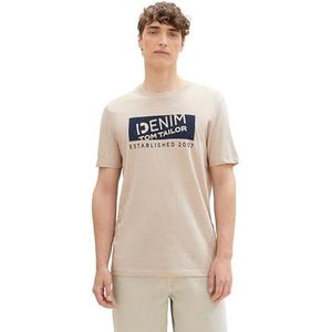 TOM TAILOR Denim Heren T-shirt, 11754 - Light Dove Grijs, XS