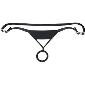 Bad Kitty Cock Strap - verleidelijke string met penisring voor mannen, mini-string met penisgat gemaakt van siliconen, zwart