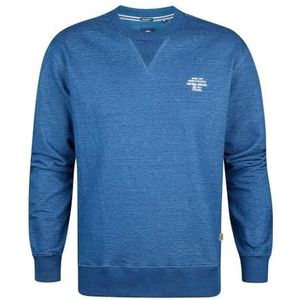 PETROL INDUSTRIES, Heren Sweater Ronde Neck, M-1050-SWR319, Medium Indigo, M, Medium Indigo, M