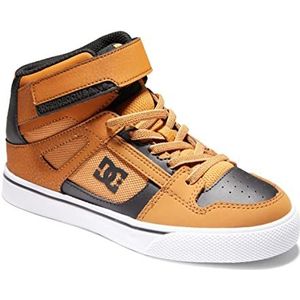 DC Shoes Pure Ev-high-top leren schoenen voor jongens, Wheat Black, 30 EU