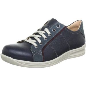 Jomos Maryland 3 805202-268-8023 dames lage veterschoenen, Blue Jeans Velvet 8023, 38 EU Breed